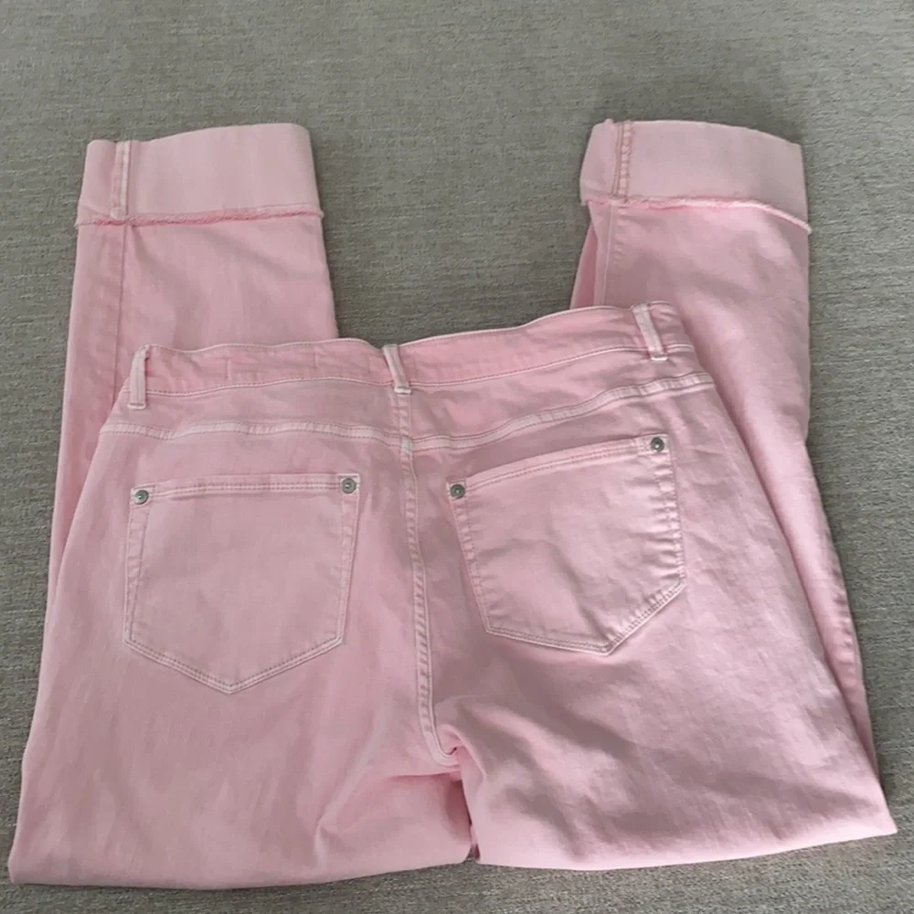 J.Jill authentic fit cropped pink jeans Size 10 Tall - Picture 2 of 9
